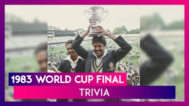 1983 World Cup Final India vs West Indies Trivia Facts