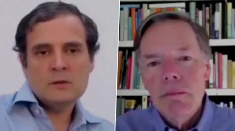 Rahul Gandhi in Conversation With US Diplomat Nicholas Burns