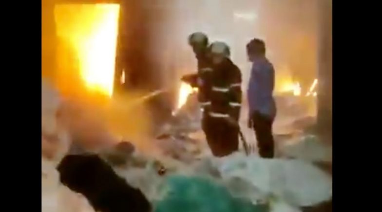 Mumbai Fire: Level-3 Fire Breaks Out at Scrap Godown in Mandala