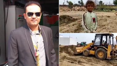Virender Sehwag Amazed As He Shares Video of Young Child Operating JCB Machine (View Post)