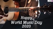 World Music Day 2020 Wishes & HD Images: WhatsApp Stickers, GIF Greetings, Facebook Messages & SMS to Celebrate F&ecirc;te de la Musique