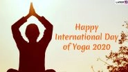 Happy Yoga Day 2020 Wishes & HD Images: WhatsApp Stickers, GIF Greetings, Facebook Messages & SMS to Send on International Day of Yoga