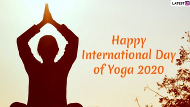 Happy Yoga Day 2020 Wishes & HD Images: WhatsApp Stickers, GIF Greetings, Facebook Messages & SMS to Send on International Day of Yoga