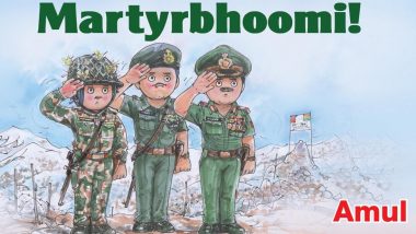 Amul Pays Tribute to the Indian Soldiers Martyred in Galwan Valley Following India-China Border Tension, ‘Matyrbhoomi’ Topical Ad Will Make You Emotional (View Pic)