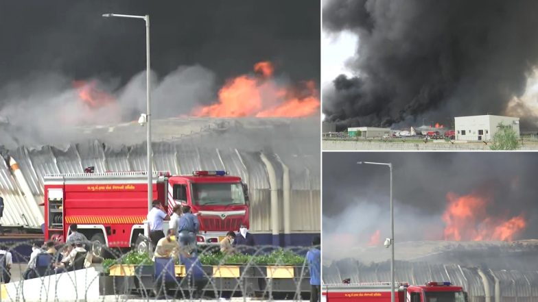 Ahmedabad Fire: Massive Blaze Engulfs Factory in Sanand GIDC Area