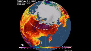 Arctic Circle Records Highest Temperature Ever at 38 Degrees Celsius/100 Degrees Fahrenheit in Siberian Town Verkhoyansk