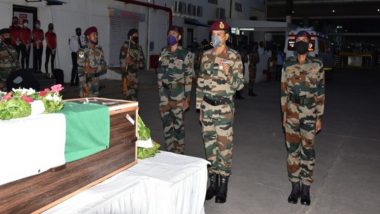 Indian Army Pays Tribute to Soldier Naik DSV Sachin More in Pune Who Died in Ladakh During Road Construction