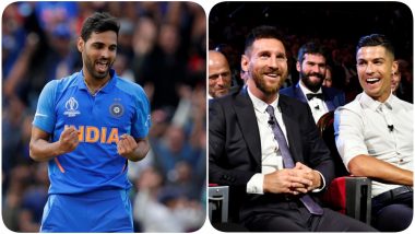 Cristiano Ronaldo vs Lionel Messi: Bhuvneshwar Kumar Makes a Pick Between the Two Football Stalwarts