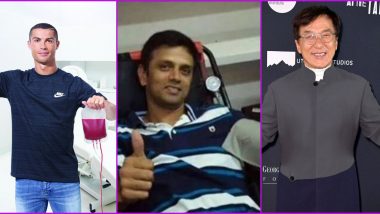 World Blood Donor Day 2020: Cristiano Ronaldo, Rahul Dravid, Jackie Chan and Other Celebrity Blood Donors Who Take Up the Noble Act