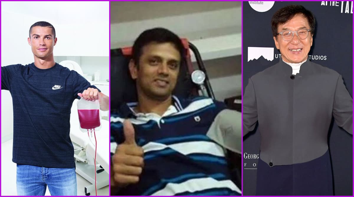 World Blood Donor Day 2020 Cristiano Ronaldo, Rahul Dravid, Jackie