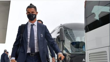 Cristiano Ronaldo & Team Takeoff To Rome for Coppa Italia 2019-20 Finals, Juventus Announces 27- Member Squad (See Pics & Videos)