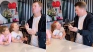 David Warner TikTok Video: Australian Opener Posts Hilarious Rehearsal Session Video with Daughters