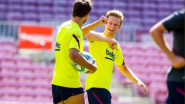 Frankie de Jong and Gerard Pique Bring Out 'New Handshake Era' With a Fist Bump, Barcelona Share Picture