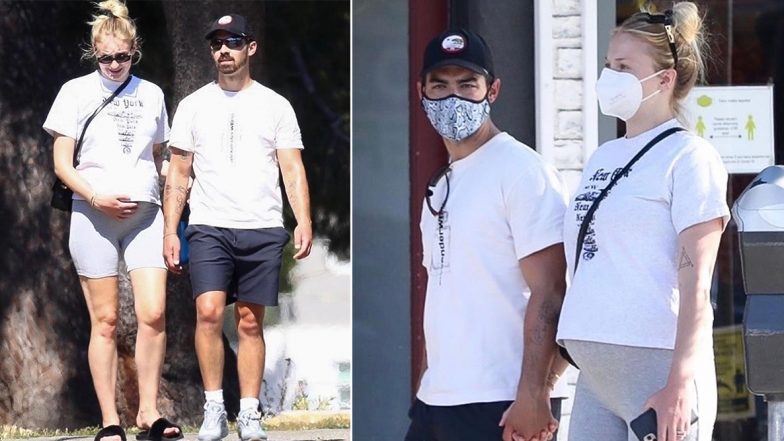 Sophie Turner Flaunts Her Baby Bump As She Takes a Walk With Husband Joe Jonas in LA (View Pics)