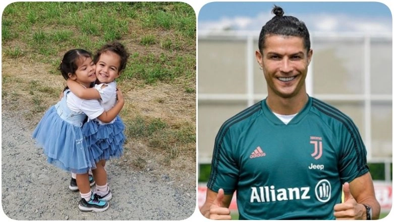 Cristiano Ronaldo Shares Adorable Photo of His Daughters Eva & Alana