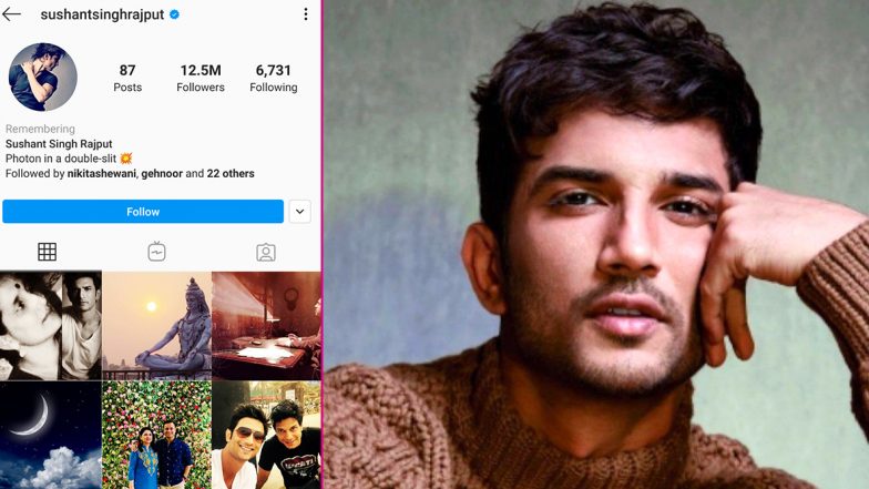 Sushant Singh Rajput No More: Instagram Adds 'Remembering' to the Actor's Memorialised Account