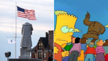 Beheading of Christopher Columbus Statue Was Predicted by The Simpsons? Viral Pic From the Cartoon Mirrors Recent Event Amid Black Lives Matter Protests