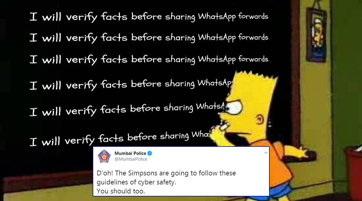 Viral News The Simpsons Are Following Cyber Safety Guidelines Mumbai