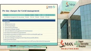 What are Max Hospital Charges Per Day for COVID-19 Treatment? Hospital Shares Room Rates and Inclusions After Pics of Rate Card from 'Gurgaon' Go Viral