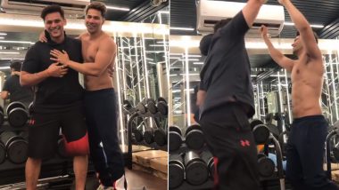 Varun Dhawan Posts Hilarious Video on Social Media, Grooves to ‘Tum to Thehre Pardesi’ in Gym (Watch Video)