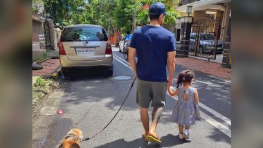 Soha Ali Khan Enjoys a Happy Sunday Stroll With Kunal Kemmu, Daughter Inaaya and their Pet
