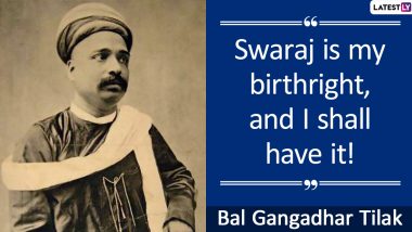 Bal Gangadhar Tilak Jayanti 2020 Images & HD Wallpapers For Free Download Online: Celebrate Lokmanya Tilak's 164th Birth Anniversary With Quotes, SMS and Messages