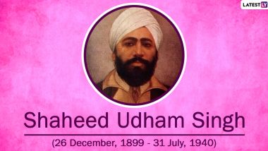 Shaheed Udham Singh's 80th Martyrdom Day 2020 HD Images and Wallpapers for Free Download Online: WhatsApp Stickers and Facebook Messages to Remember the Freedom Fighter on His Death Anniversary