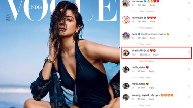 Anushka Sharma's Sultry Cover for Vogue India Makes Virat Kohli Sweat; Indian Skipper Leaves a Flirty Comment on Her Picture