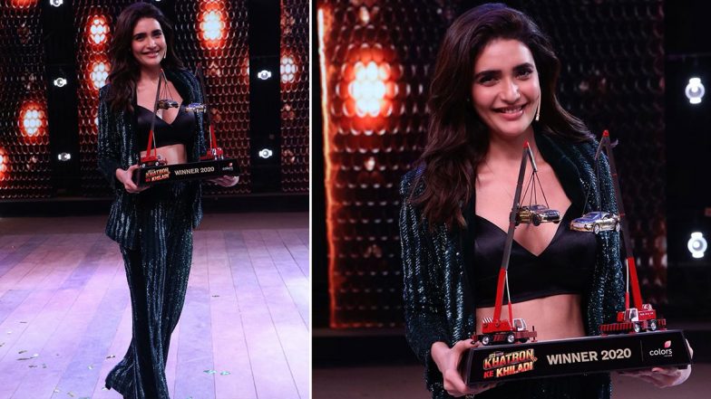 Khatron Ke Khiladi Season 10 Winner Karishma Tanna Holds the Winning Trophy; Shares the Priceless Moments (View Pics)