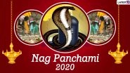 Nag Panchami 2020 HD Images and Wallpapers For Free Download Online: WhatsApp Stickers, Facebook Messages and Greetings to Celebrate the Hindu Festival of Worshipping Snakes