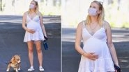 Mom-To-Be Sophie Turner Cradles Her Baby Bump As She Steps Out For A Walk With Joe Jonas and Her Parents (View Pics Inside)