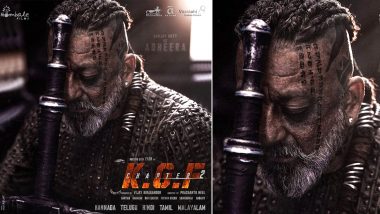 KGF Chapter 2: Sanjay Dutt Drops a Treat for His Fans on His Birthday, Shares His Deadly Look As Adheera in the Upcoming Action Drama (View Pic)