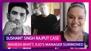 Mahesh Bhatt, Karan Johar&rsquo;s Manager Summoned By Mumbai Police In Sushant Singh Rajput Case