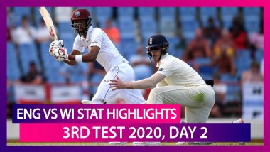ENG vs WI Stat Highlights, 3rd Test 2020 Day 2: Kemar Roach, James Anderson Create New Records