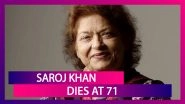 Saroj Khan, Veteran Choreographer Of Iconic Bollywood Songs, Dies Of Cardiac Arrest At 71