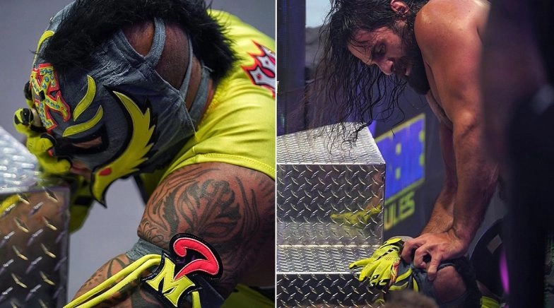 Rey Mysterio's Eye Pops Out During Extreme Rules 2020 'Eye For an Eye' Match, Seth Rollins Vomits