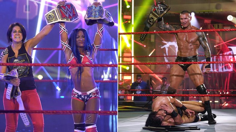 WWE Raw July 27, 2020 Results and Highlights: Randy Orton Challenges Drew McIntyre For Title Showdown at SummerSlam; Sasha Banks Defeats Asuka by Count-Out to Become Women’s Champion (View Pics)