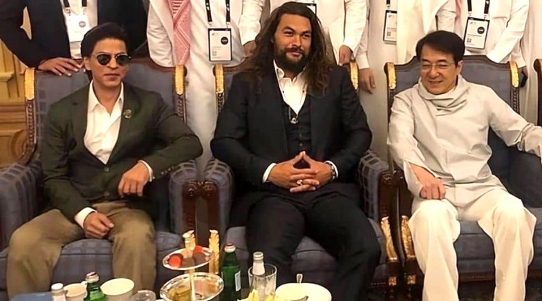 Shah Rukh Khan, Jason Momoa and Jackie Chan At Joy Forum 2019