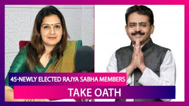 Priyanka Chaturvedi, Rajeev Satav And 42 Other Newly Elected Rajya Sabha MPs Take Oath