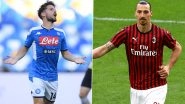 Napoli vs AC Milan, Serie A 2019-20: Dries Mertens, Zlatan Ibrahimovic and Other Players to Watch Out in NAP vs MIL Football Match