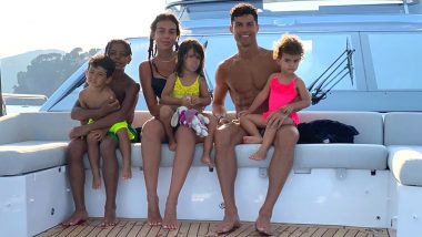 Cristiano Ronaldo Celebrates Serie A 2019–20 Title Win With Girlfriend Georgina Rodriguez and Kids (See Photo)