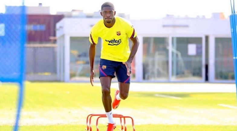 Ousmane Dembele Returns to Barcelona Training Ahead of Champions League Clash Against Napoli