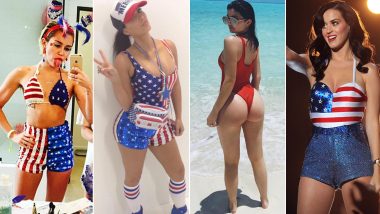 Hot Bikini Inspo for Fourth of July 2020: From Priyanka Chopra & Kim K to Mia Khalifa & Miley Cirus, Take Sexy July 4 Fashion Cues From Celebs