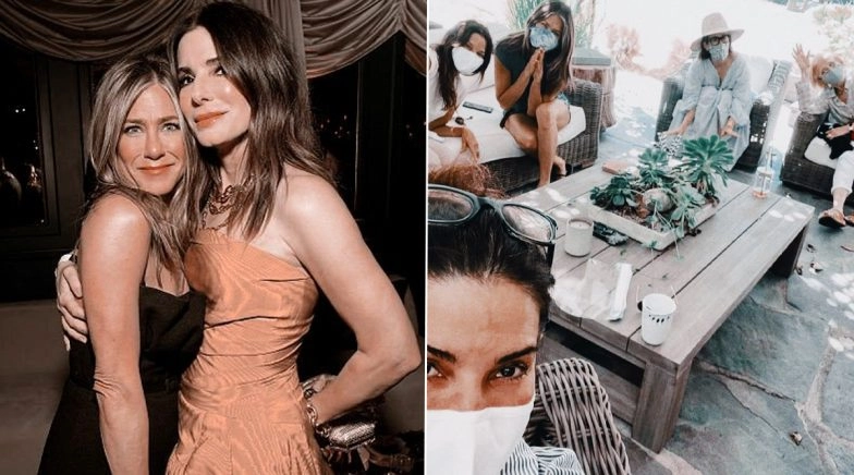 Jennifer Aniston Attends Sandra Bullock’s 56th Birthday