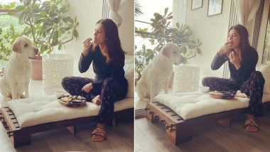 Jennifer Winget Spends Lockdown Time With Her Furry Friend and Some Yummy Food! (View Pics)