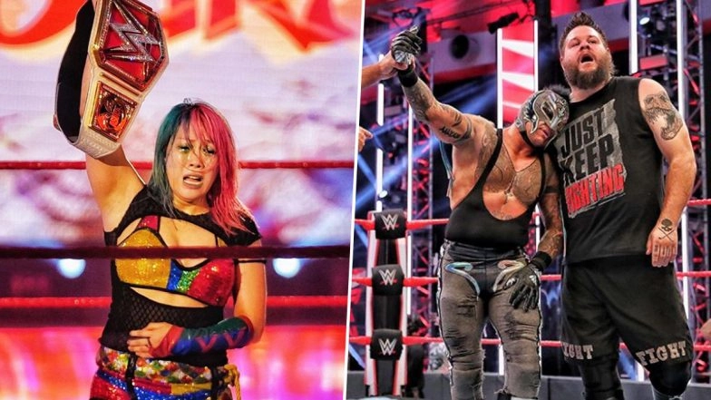 WWE Raw Results and Highlights, July 6, 2020: Kevin Owens, Rey Mysterio Defeat Seth Rollins, Buddy Murphy in Tag Team Match, Asuka Emerges Victorious Over Bayley in 'Champion vs Champion' Contest (View Pics)