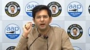 AAP Leader Raghav Chadha Reacts to Rajasthan Political Crisis, Says 'Congress is on Ventilator, State After State Selling its MLAs'