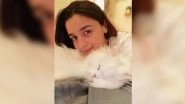 Alia Bhatt&rsquo;s Pet Keeps the Actress' Calm in Every Storm; Raazi Star Poses Alongside Her Cat Edward (View Pic)