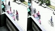 Delhi: Motorcycle-Borne Men Attack Woman in Greater Kailash, Snatch Gold Chain (Watch CCTV Video)