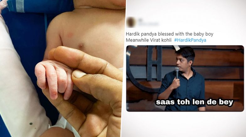 Hardik Pandya and Natasa Stankovic's Baby Boy Is Welcomed by Netizens with  Funny Memes and Jokes Along with Warm Blessings and Heartfelt Messages! |  👍 LatestLY